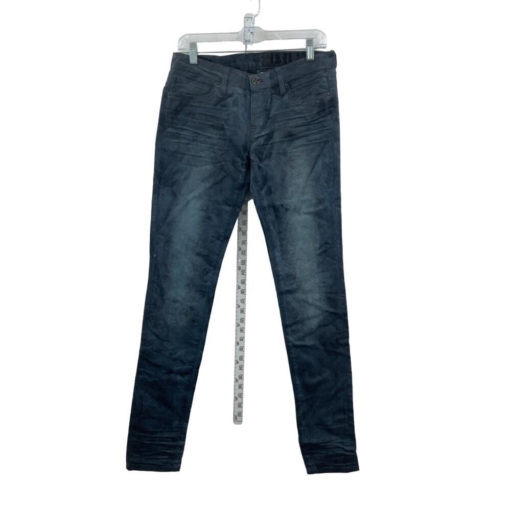 Resin Women's Waxed Blue Jeans